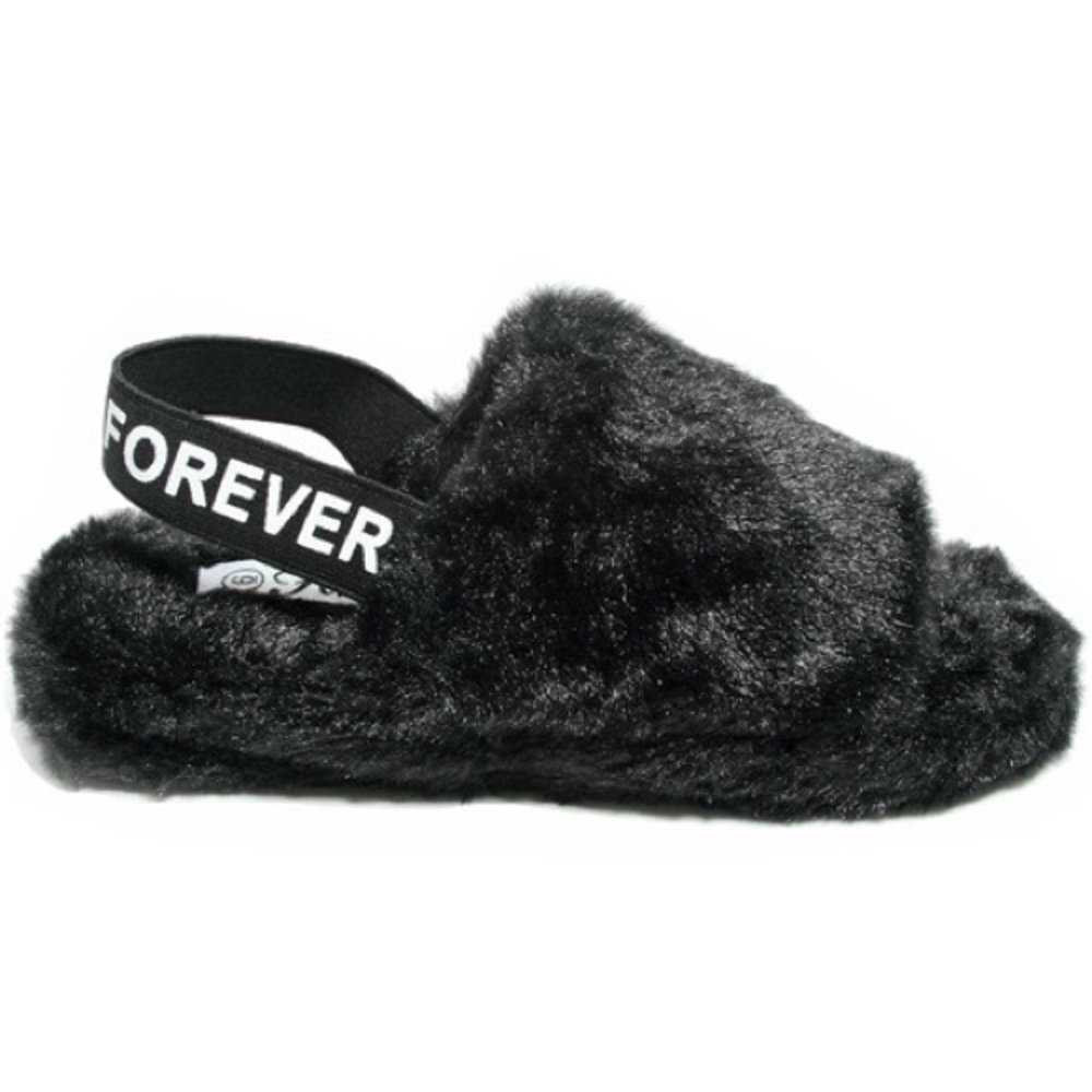 Women Fur Slides Sandals - Picture 4 of 4
